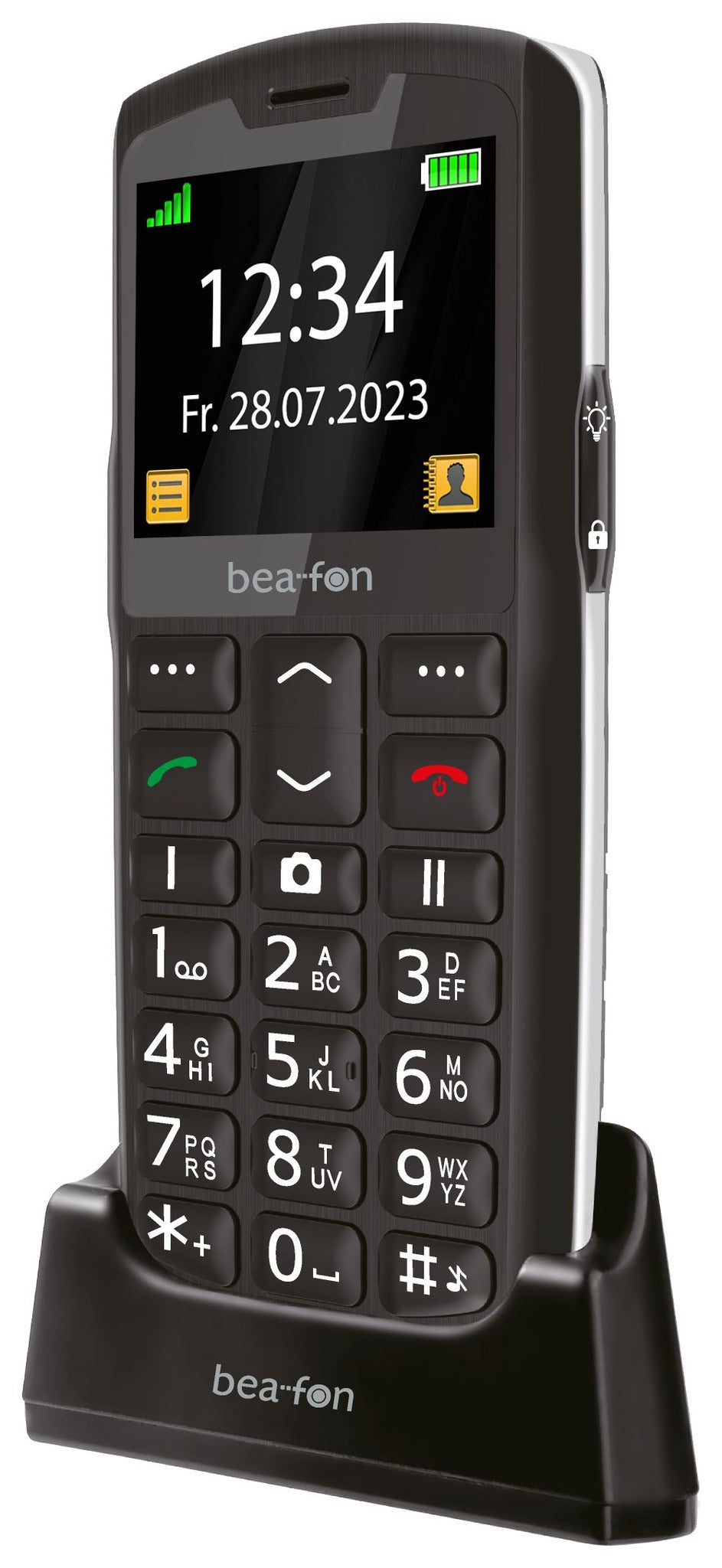 Bea-Fon SL260 LTE - 4 G Large Button Mobile Phone, 2.2" Display, SOS Button, Silver-Black