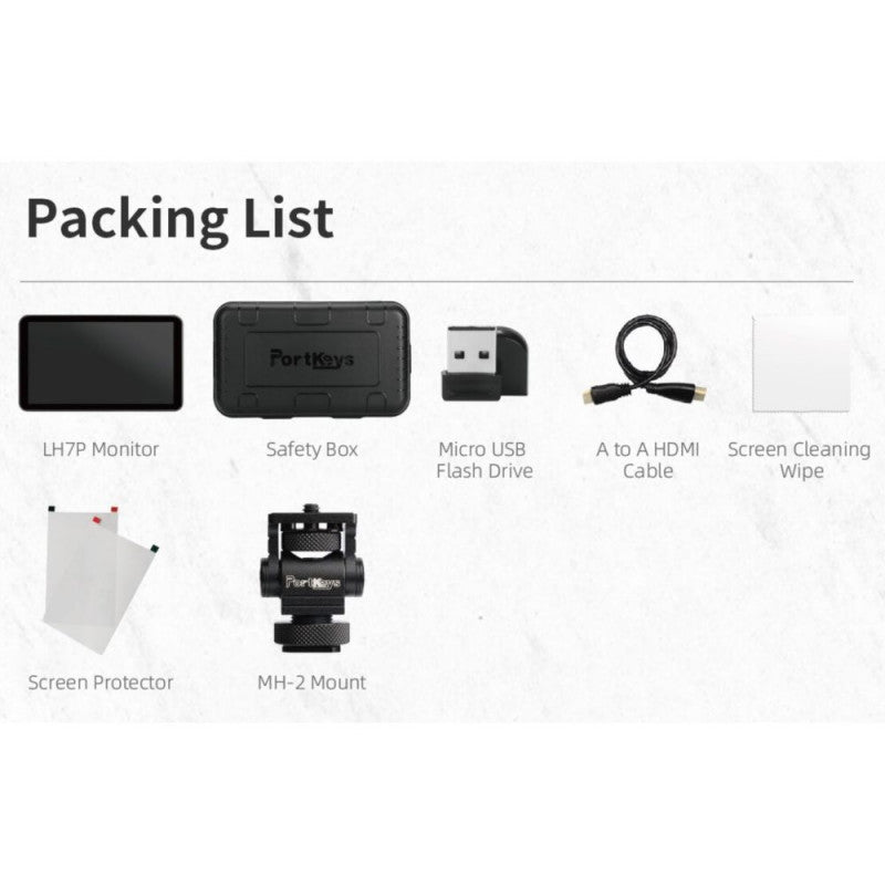 Portkeys LH7P 7-Inch Touchscreen Monitor - Black LH7P-B
