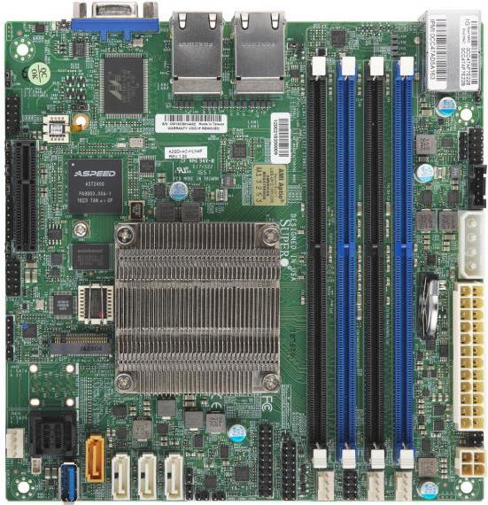 SUPERMICRO A2SDi-4C-HLN4F Mini-ITX Motherboard Intel Atom C3558 USB 3.0 4 x Gigabit LAN