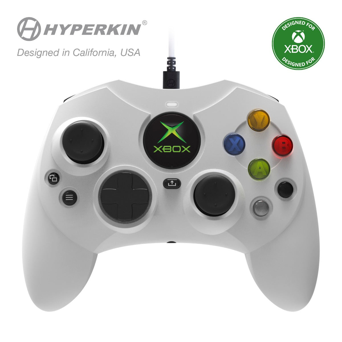 DuchesS Wired Controller - White - For XBox Series X/S, Xbox One, Windows 10 & 11