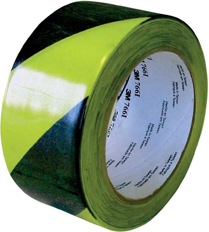 3 M PVC Marking Tape 33 m x 50 mm Black, Yellow 70-0062-9983-1