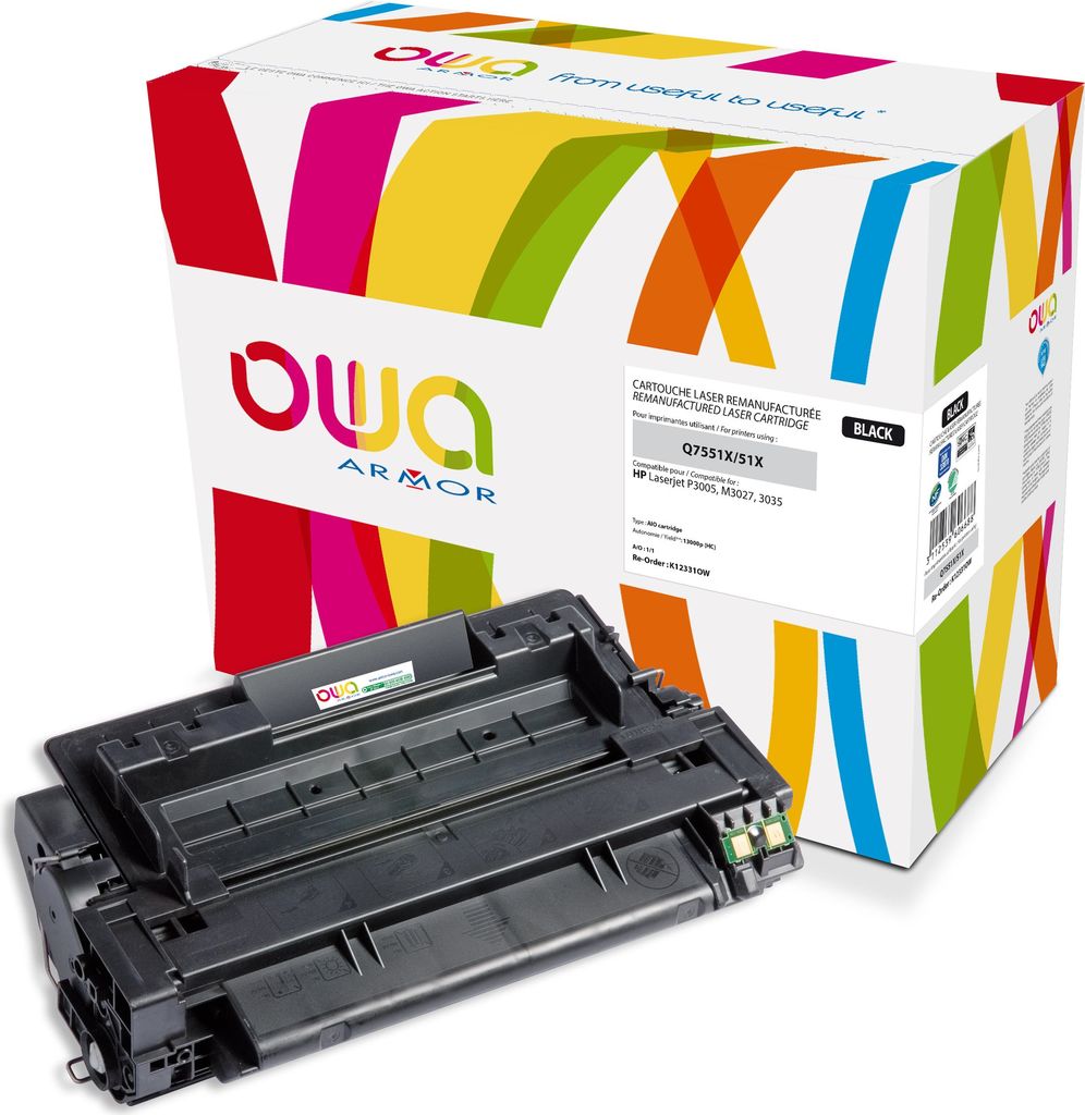 Armor High Capacity Toner Cartridge, Black, Compatible with HP 51X for LaserJet M3027, M3027x, M3035, P3005