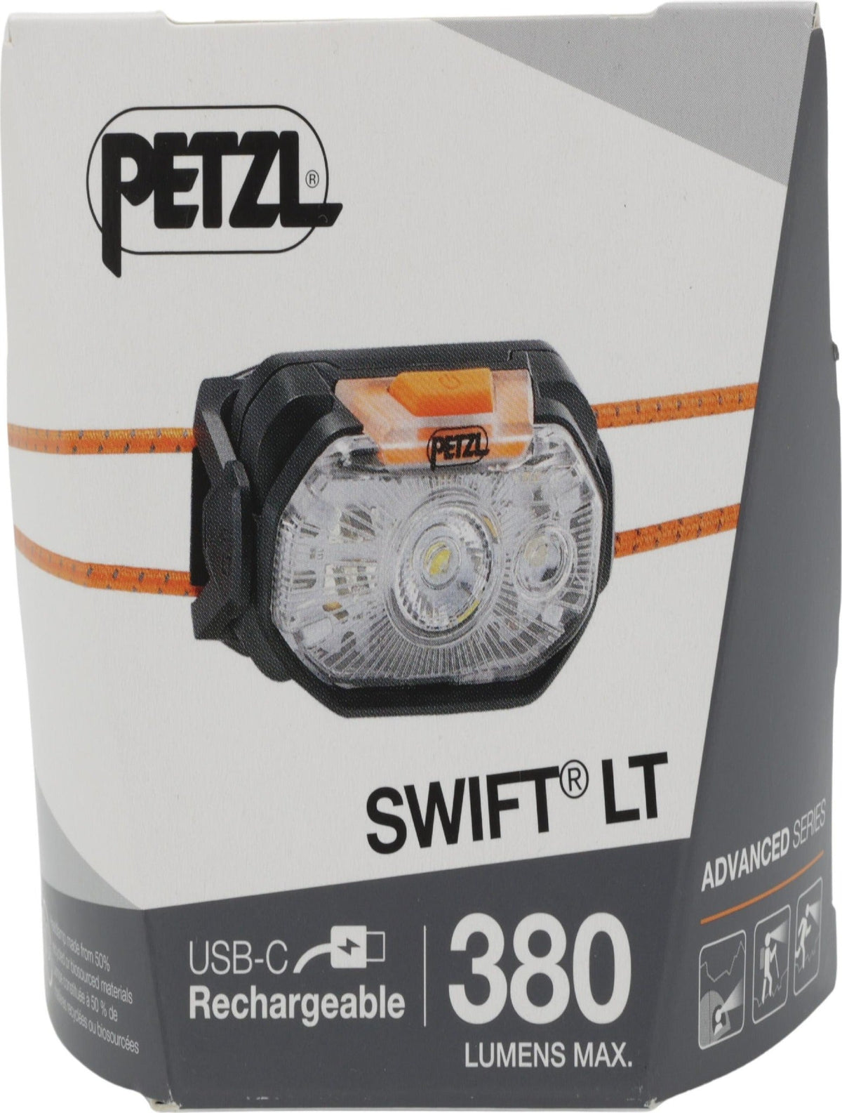 Petzl Swift LT Black Headband Flashlight LED E102AB00