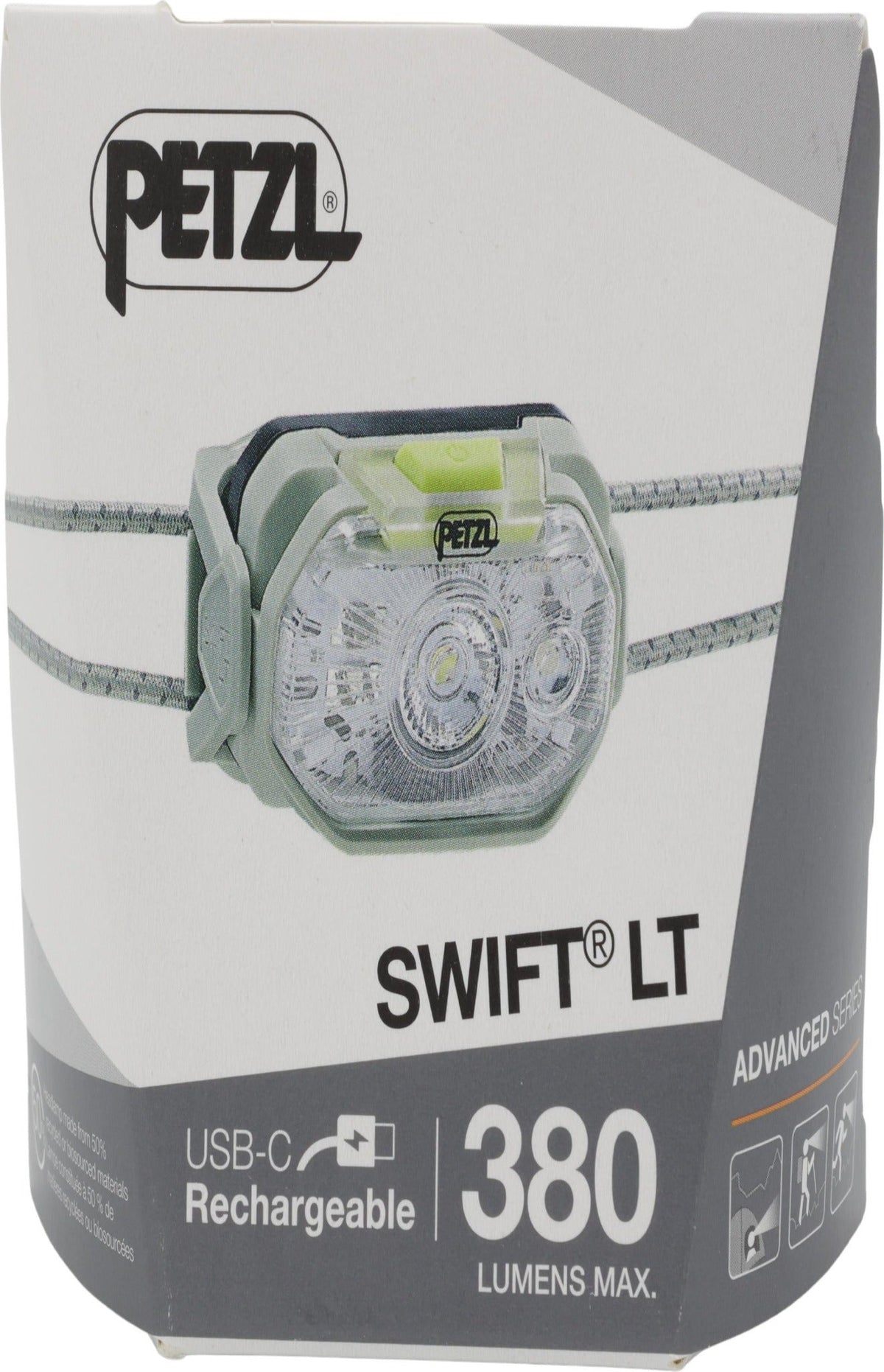 Petzl Swift LT Green Headband Flashlight LED E102AB02