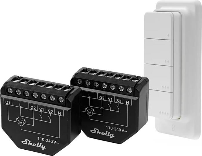 Shelly Shutter x2+ BLU RC Button 4-Pack - Model Shelly_Shutter_BLU4_