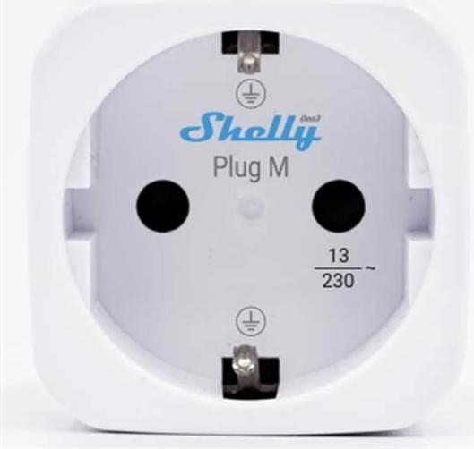 Shelly Plug & Play Plug M Gen3 White 4-Pack Smart Plug 13A WLAN BT