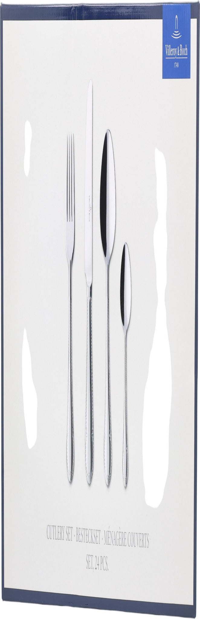 Villeroy & Boch 1263599037 24-Piece Stainless Steel Flatware Set