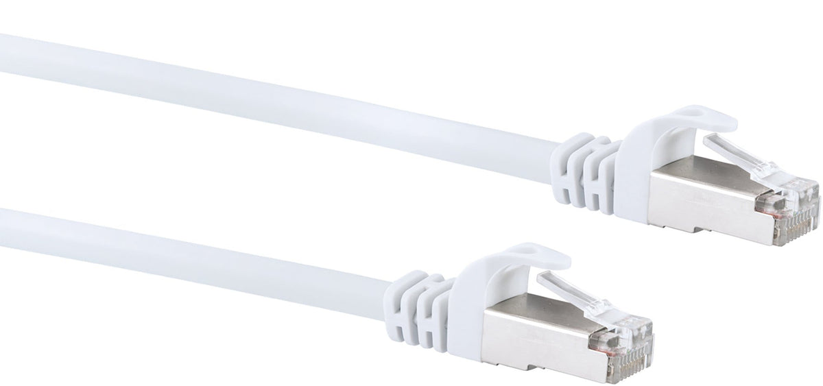 Schwaiger CKB6300 052 Cat6 SF/UTP Networking Cable, 30 m, White, RJ-45 Male to RJ-45 Male