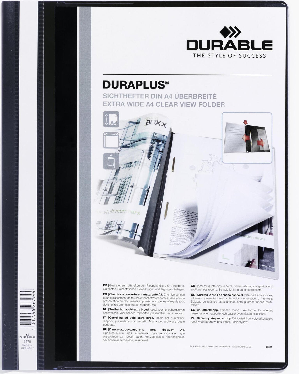 DURABLE Presentation Folder DURAPLUS® A4+ 25 pcs 257901