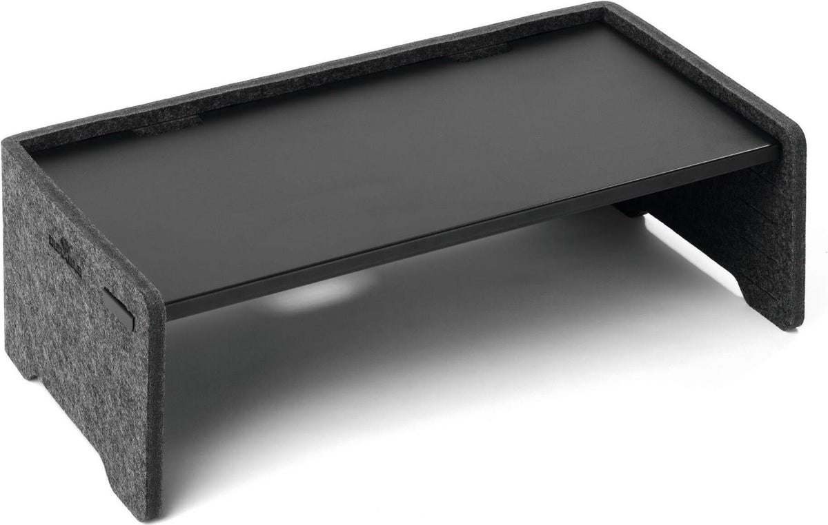 DURABLE EFFECT Monitor Stand Anthracite Grey - Ergonomic Height Adjustable for Monitors and Laptops (508158)