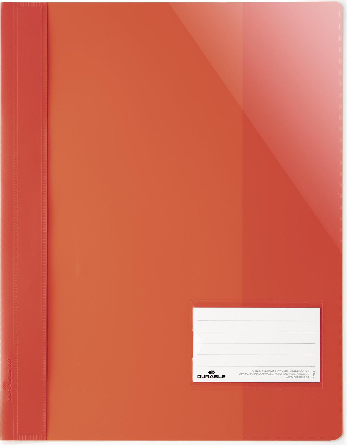 DURABLE A4+ Presentation Folder with Label Window 90x57 mm 25 pcs 269003