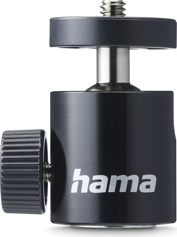 Hama Kugelkopf für Stative 50 mm Höhe 1/4 Gewinde Ø 30 mm Schwarz 00005001