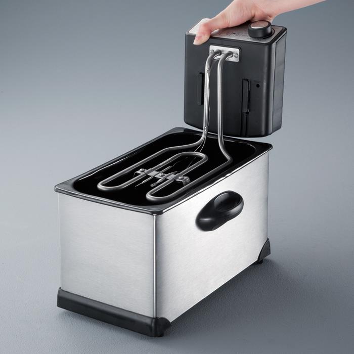 Severin FR 2431 Electric Fryer, 3 L, 2000W, Stainless Steel