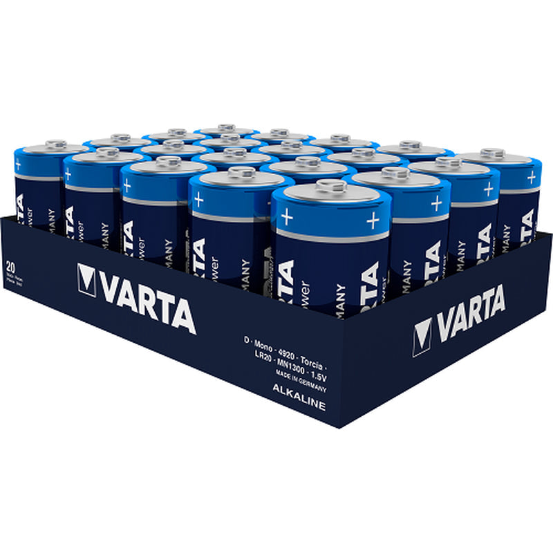 Varta Alkaline 1.5V Non-Rechargeable Battery D - 20 Pack
