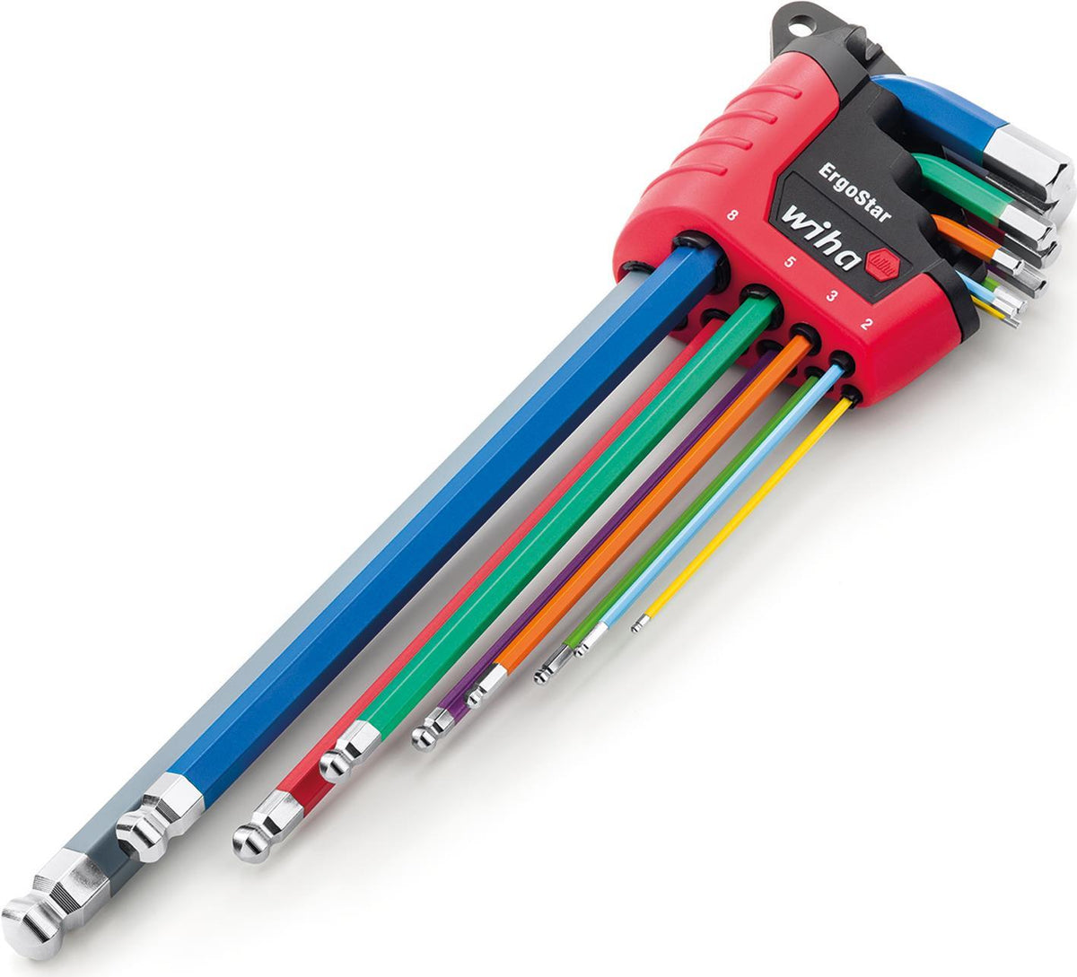Wiha ErgoStar L-shaped Allen Key Set Metric 9 Pieces (369 E9F)