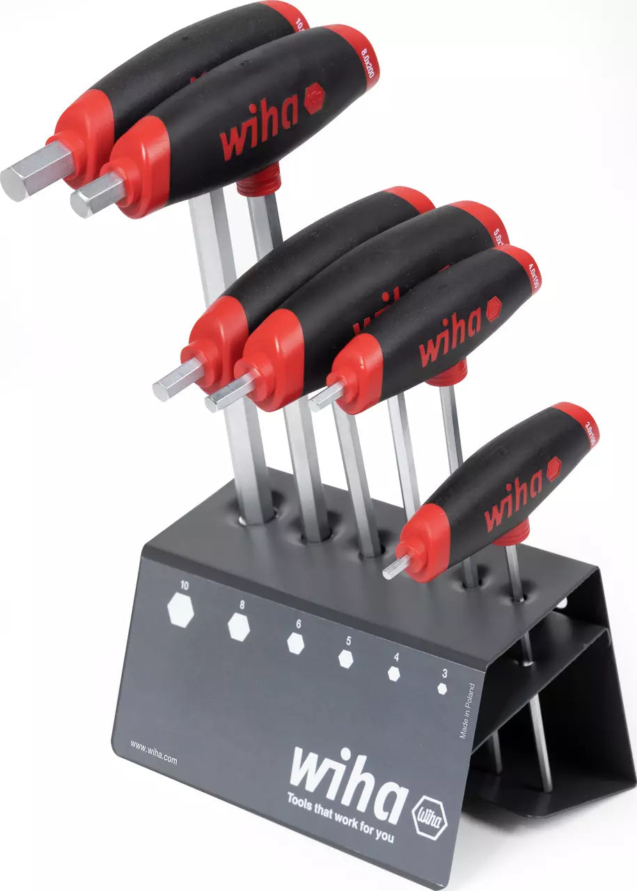 Wiha Hex Key Angle Screwdriver Set 3.0 mm to 10.0 mm 6-Piece (45621)