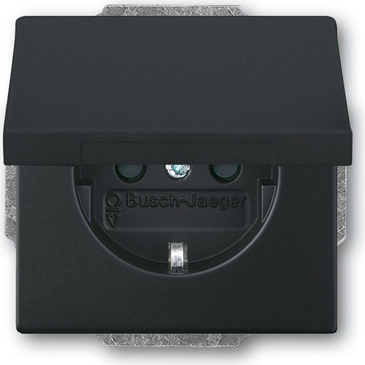 Busch Jaeger 2018-0-1495 Socket CEE 7/3 Black