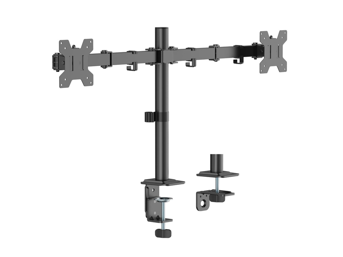 EQUIP Articulating Dual Monitor Desk Mount 17-32" Black 579377