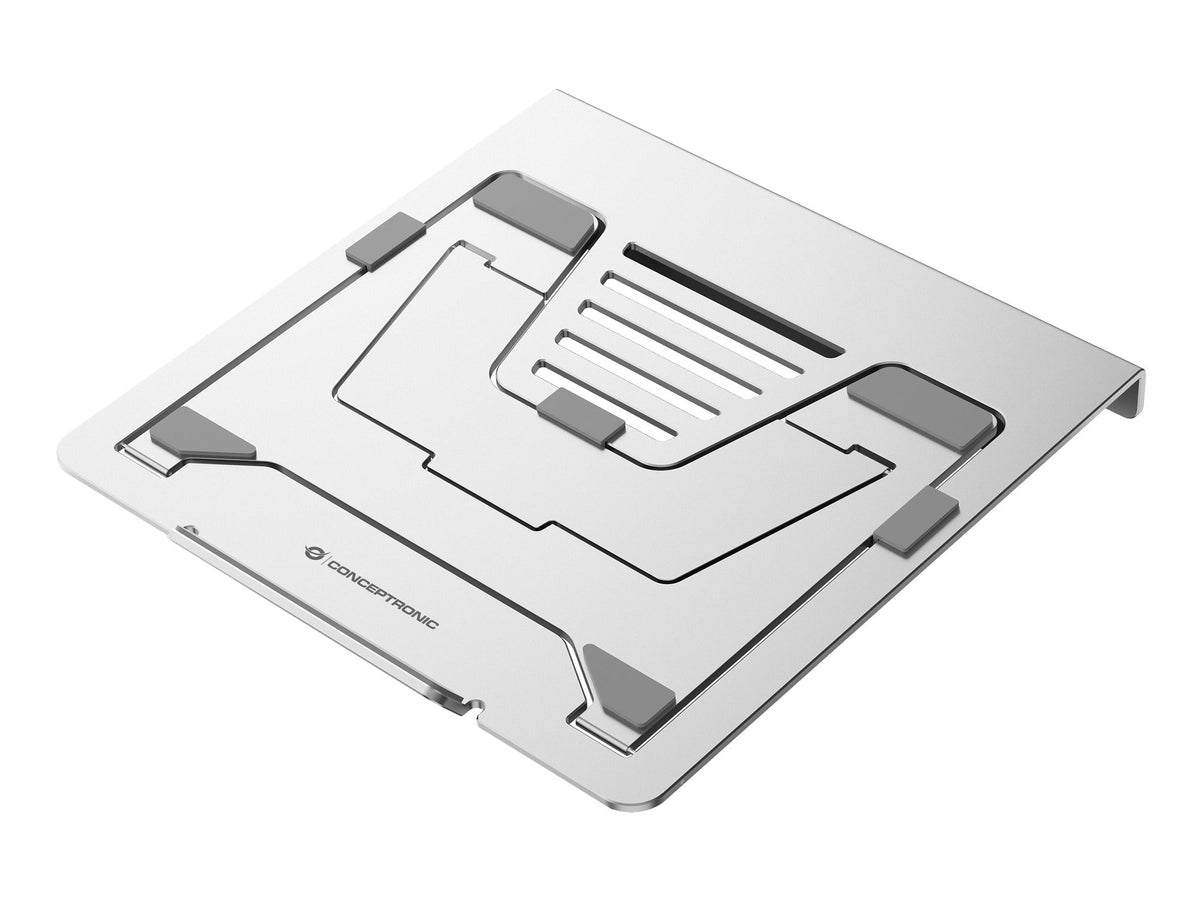 Conceptronic DONN35S Laptop Stand with 7-in-1 USB-C Docking Station - HDMI 4K60Hz x 2 - 100W USB PD