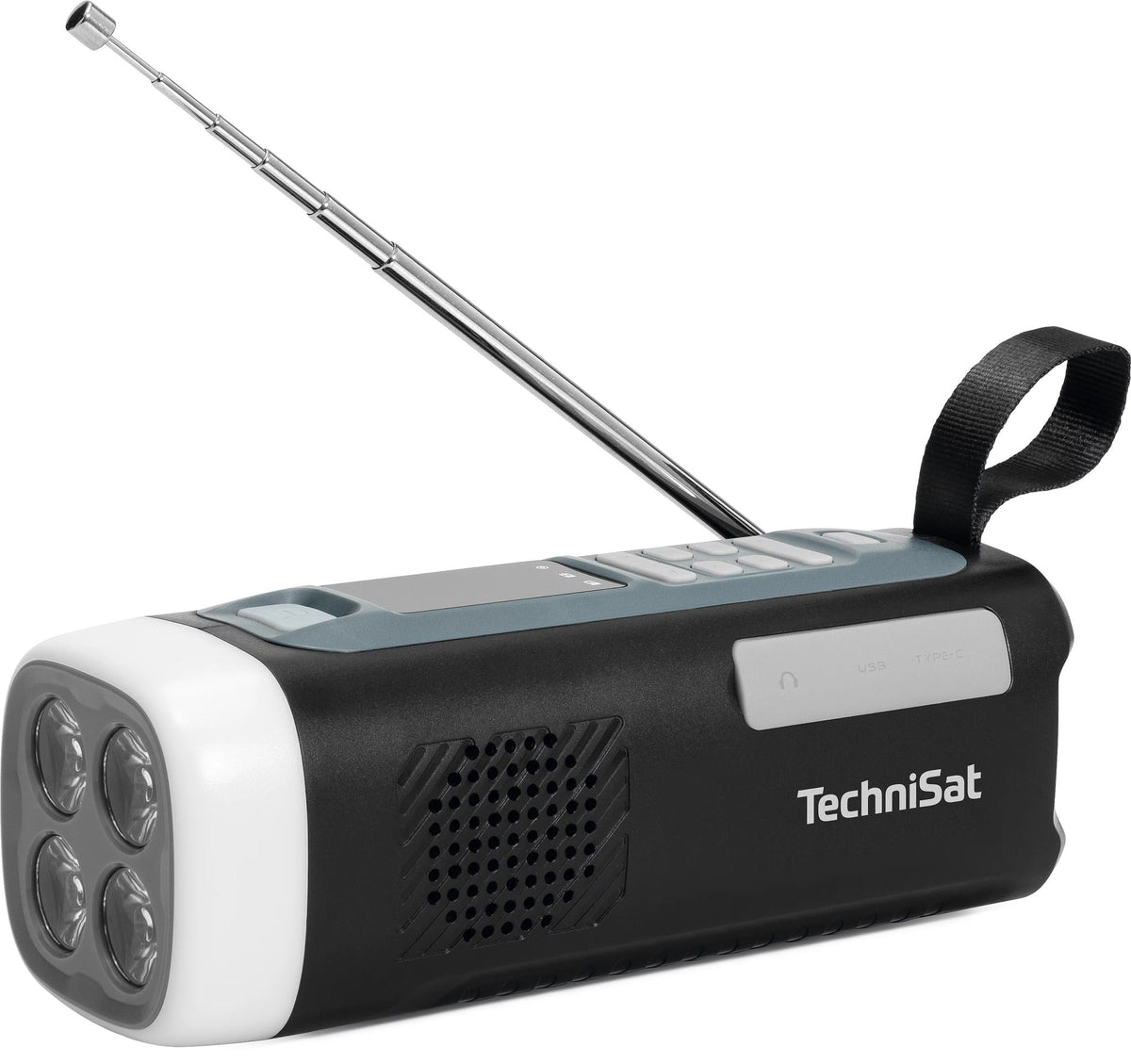 TechniSat Akku-Radio FM AUX, Bluetooth®, Notfallradio Schwarz Technisat Model 0000/2933