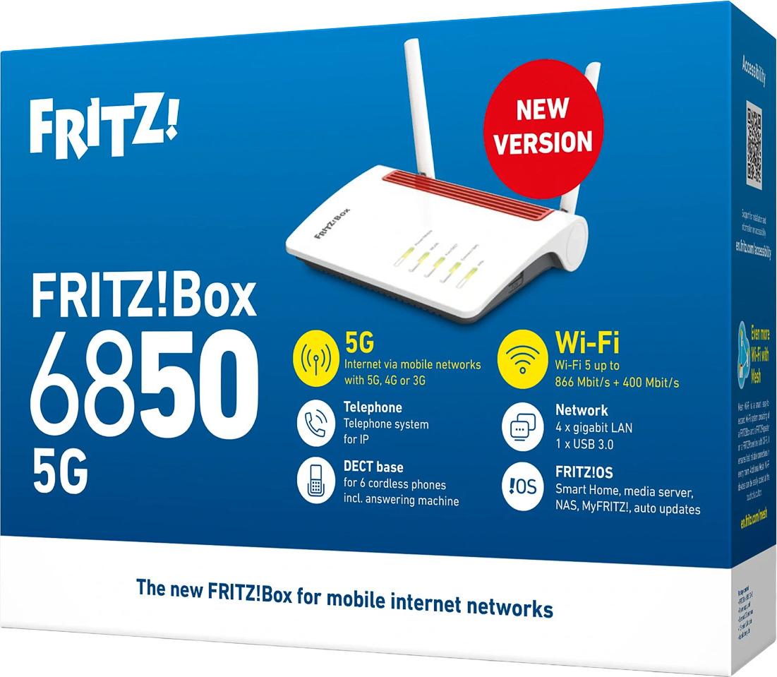 FRITZ!Box 6850 5 G v2 Router - 20003180