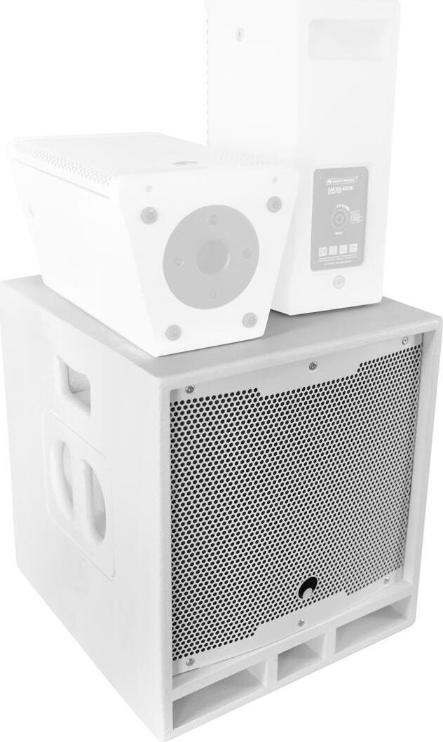 OMNITRONIC MAXX-1206DSP 2.1 Active Subwoofer - 12 Inch - White - Model 11039065