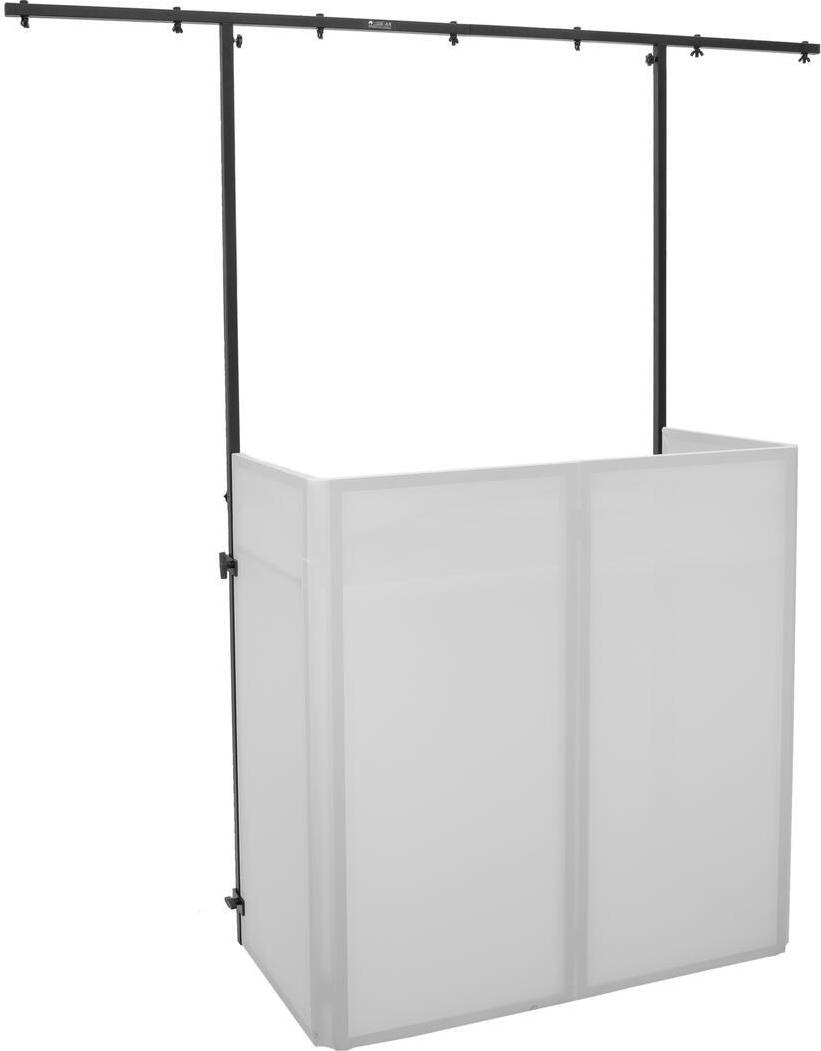 OMNITRONIC Compact Mobile DJ Stand Set with Cover + Overhead Frame