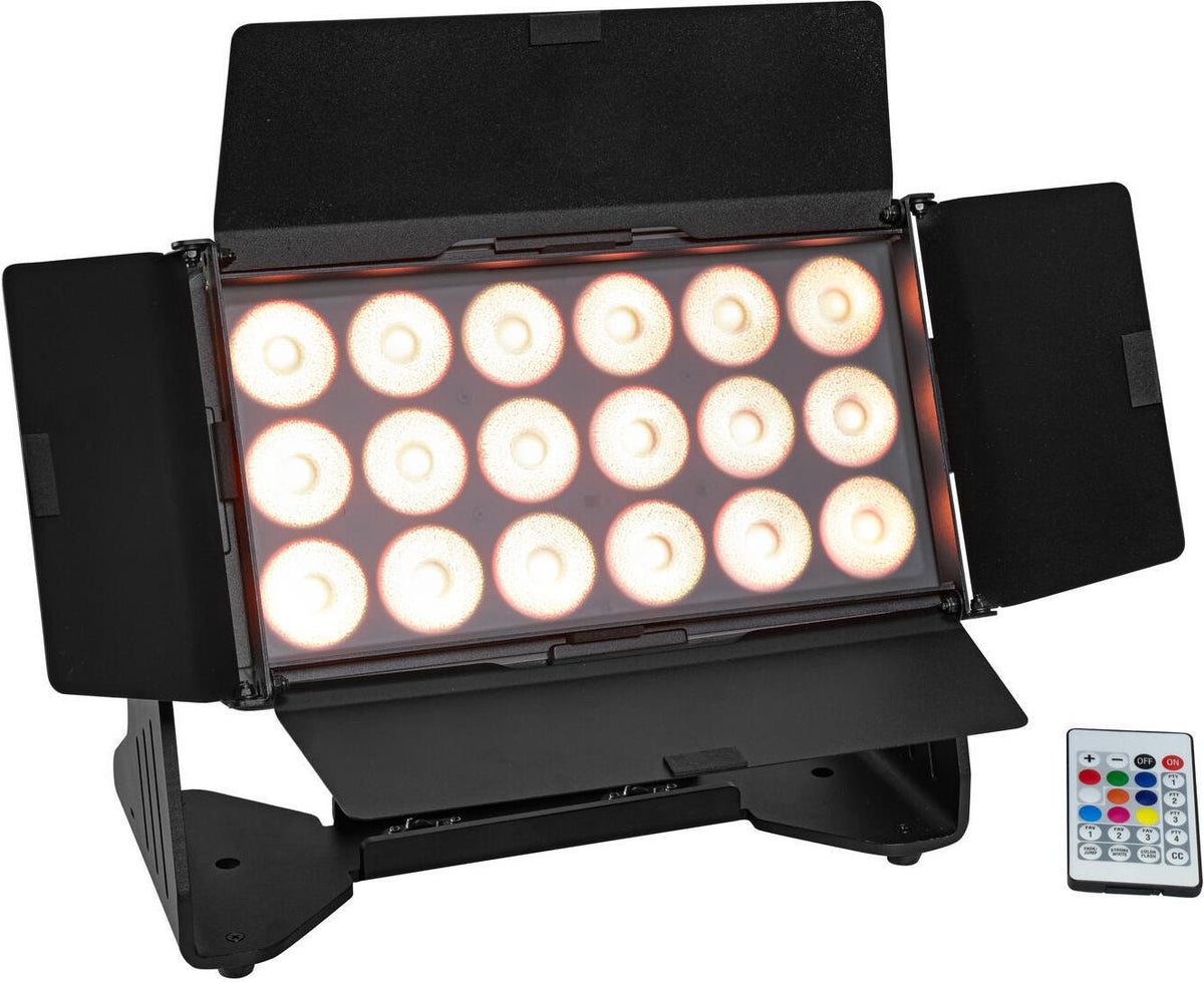 EUROLITE Multiflood IP 18x10W RGBW Wash LED Stage Floodlight Black | Model: 41606260