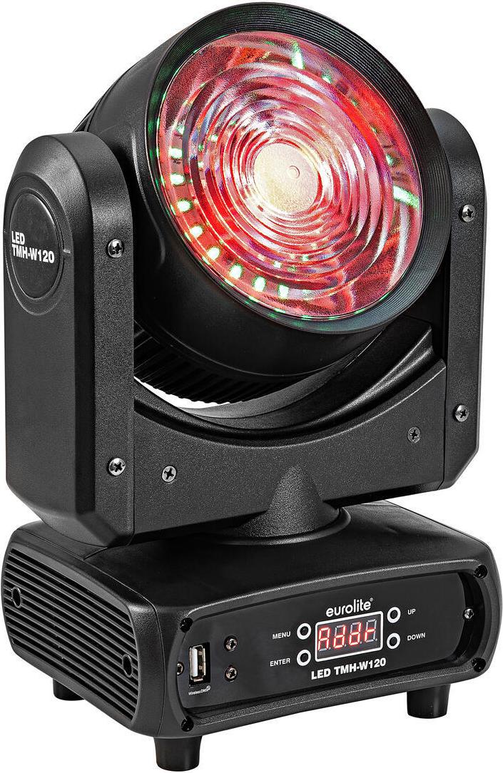 EUROLITE LED TMH-W120 Hypno Moving-Head Wash 120W RGB/WW COB Stage Lighting