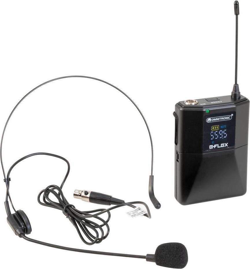 OMNITRONIC UHF E-FLEX Pocket Transmitter 559-575 MHz - 13063375