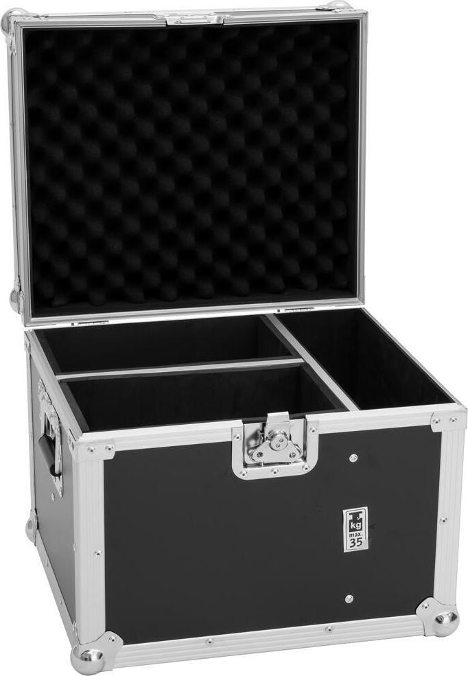 ROADINGER Flight Case for 2 x CAT-80 Effects, Max 50 kg, Black, 47.5 x 41.5 x 42.5 cm