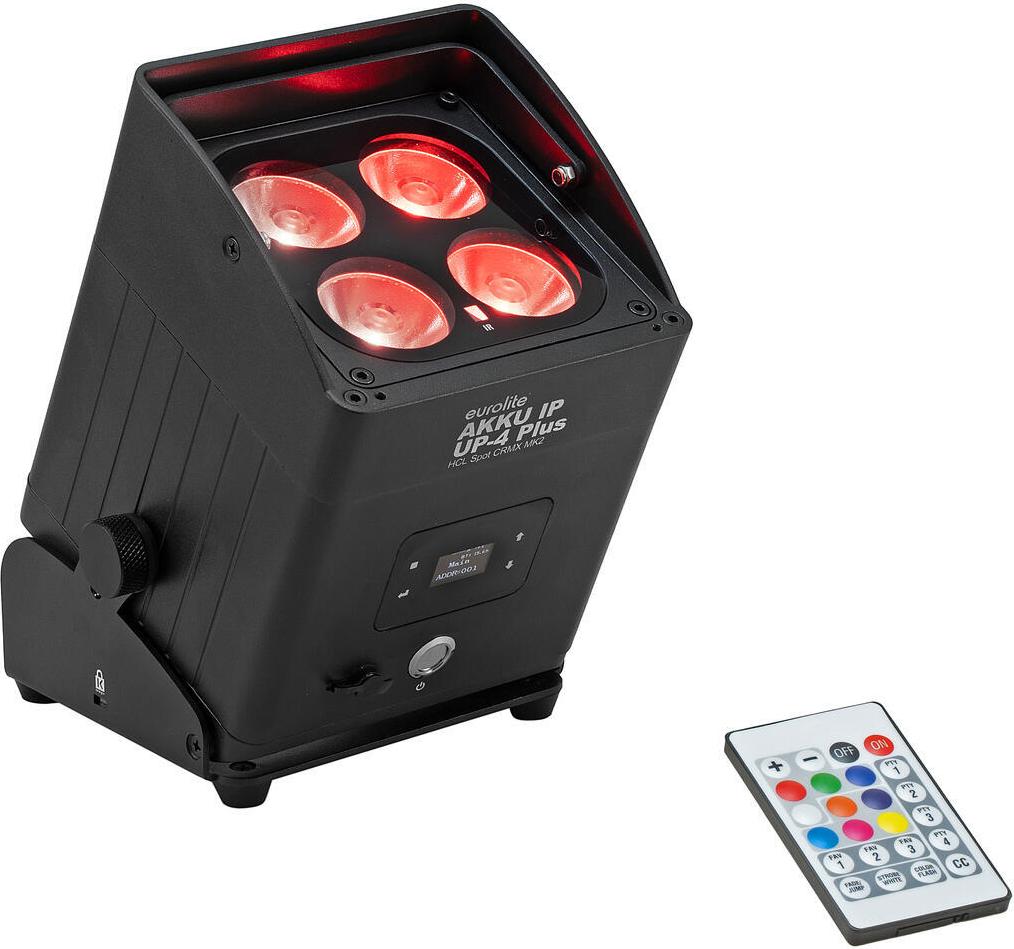 EUROLITE AKKU IP UP-4 Plus HCL Spot CRMX MK2 IP65 4x10W RGBWA/UV 13.5h 41700583