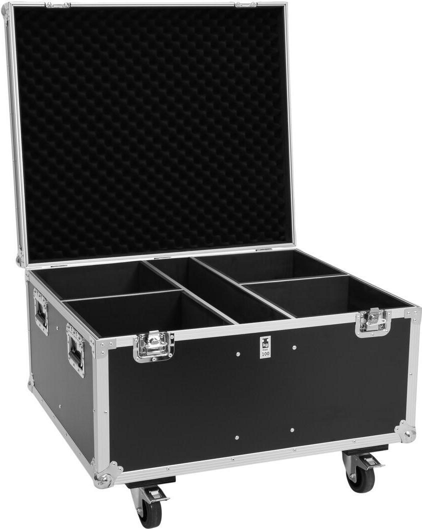 ROADINGER Flightcase 4x THA-100F MK3 with Wheels 78x62 cm 100 kg