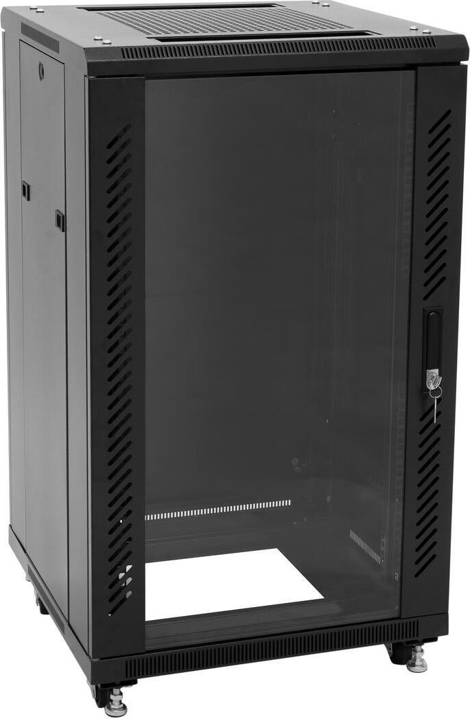 ROADINGER SSC-16 Steel Cabinet with Glass Door 16HE 19" Rack 30103415
