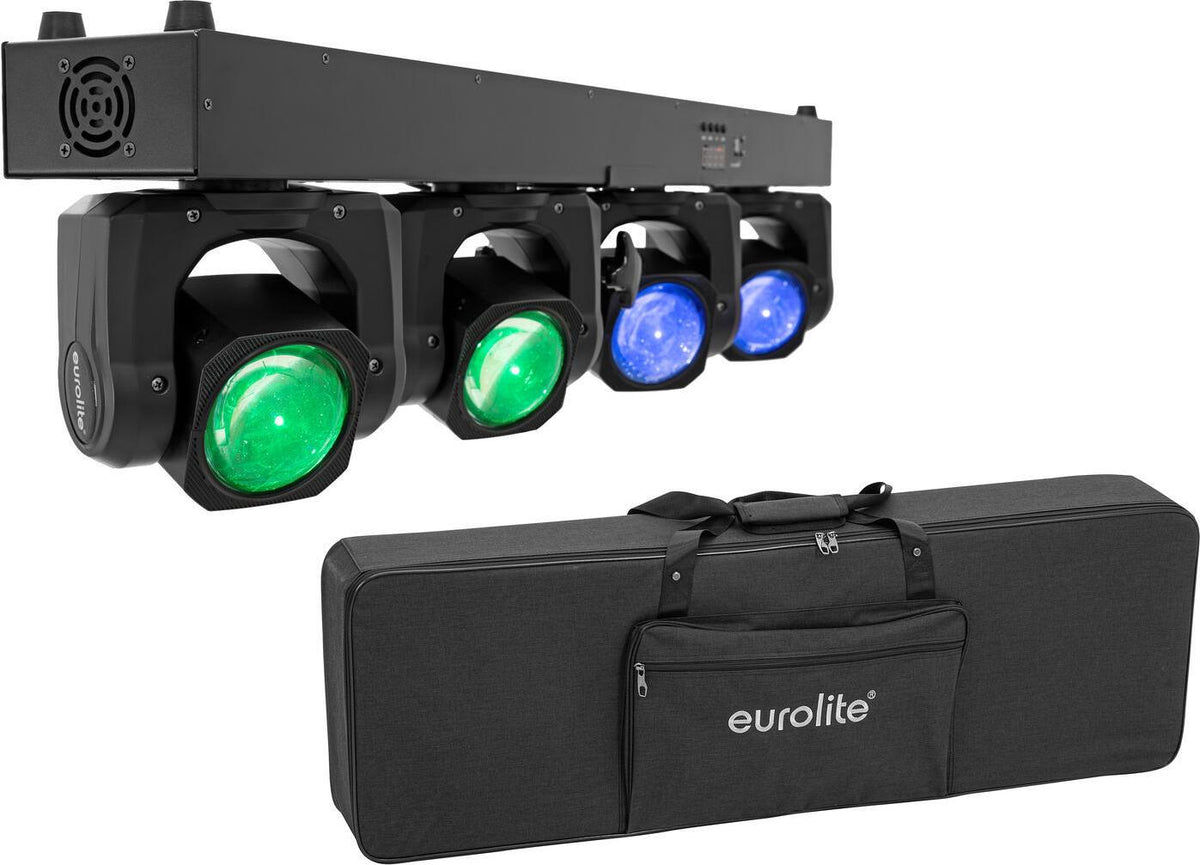 EUROLITE LED TMH Bar B240 Moving-Head Beam Set with Soft Bag - 4x 60W RGBW Stage Light, Model 20001063