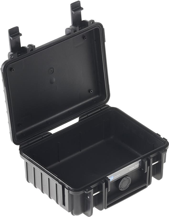 B&W outdoor.case Type 500 - Hard Case - Polypropylene - Black (500/B)