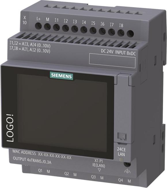 Siemens LOGO9 24CE Logic Module, Display 1 - 6ED10521CC080BA3