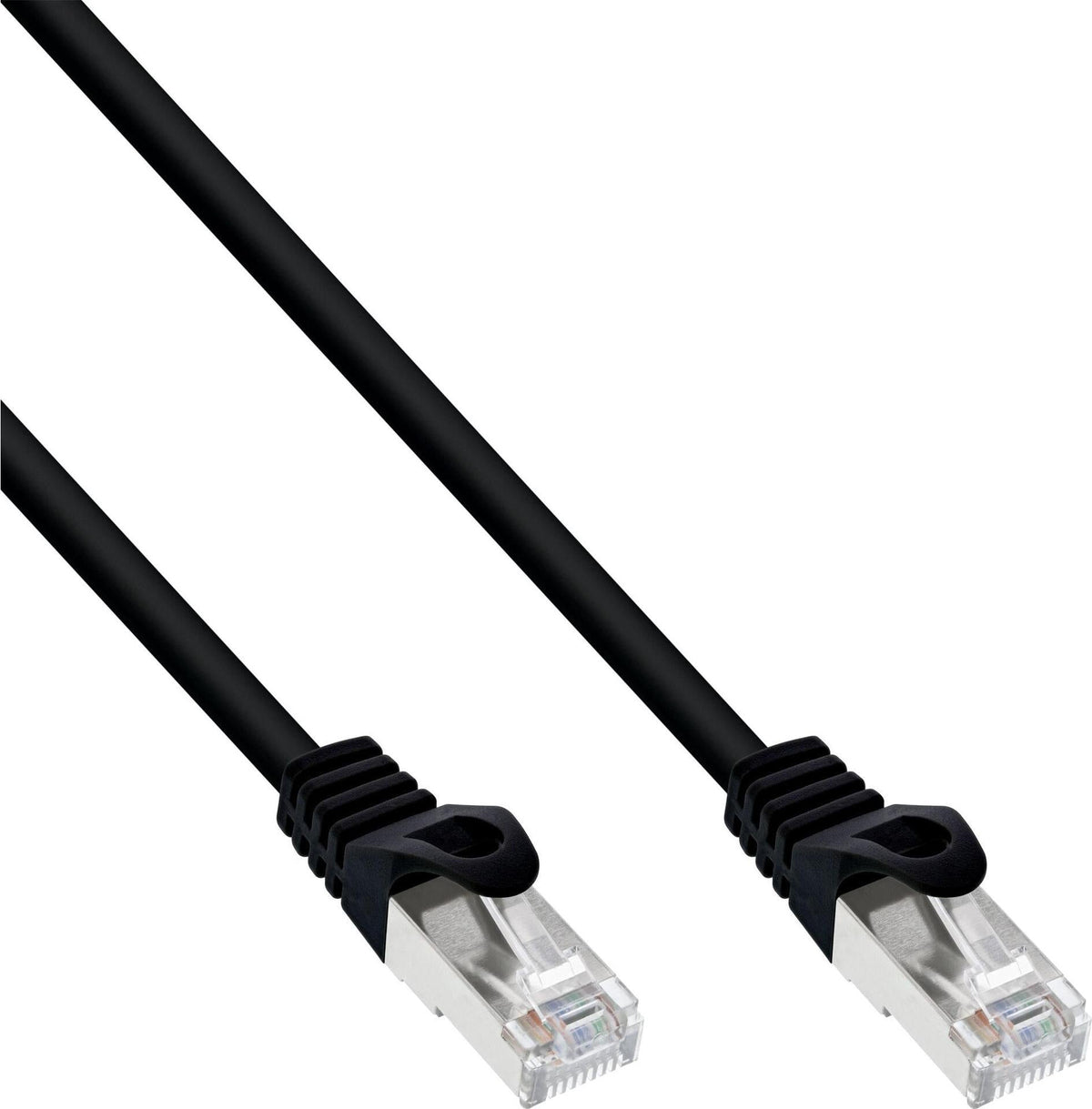 InLine 40-Pack Patch Cable SF/UTP Cat.5e Black, 2 m, Model B-72502S