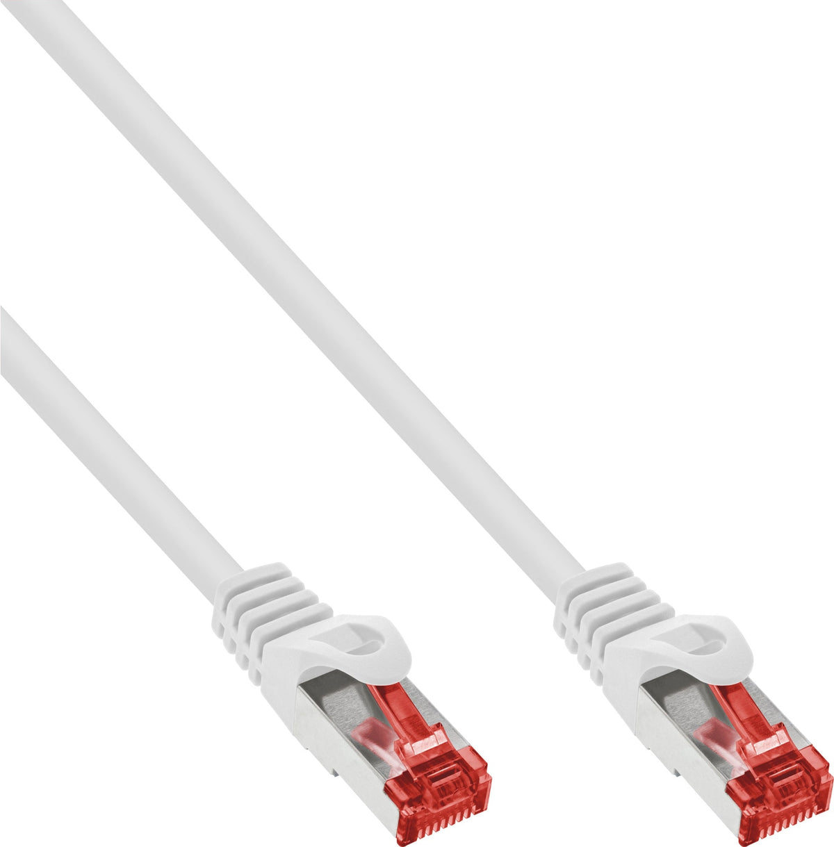 InLine 25-pack B-pack S/FTP Cat.6 250MHz PVC CU White - Network Cable B-76405W