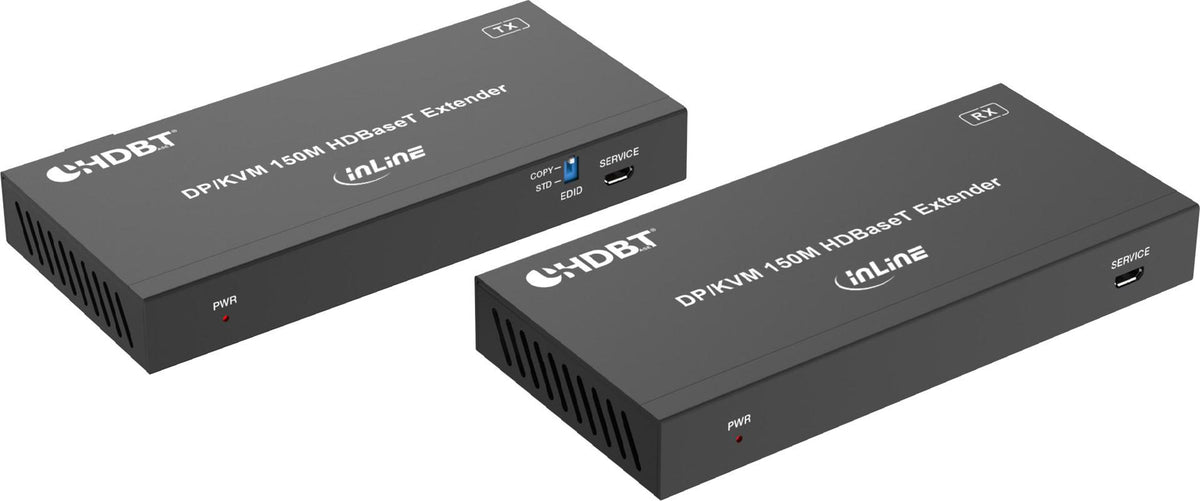 InLine KVM Extender DP 4K/60Hz - HDBaseT - 100 m Set - 57885N