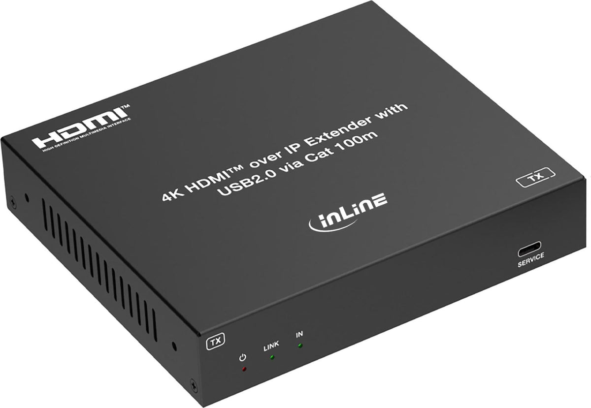 InLine® KVM Extender über IP, HDMI 4K/60Hz, 100 m, Sender (TX) (57886I)