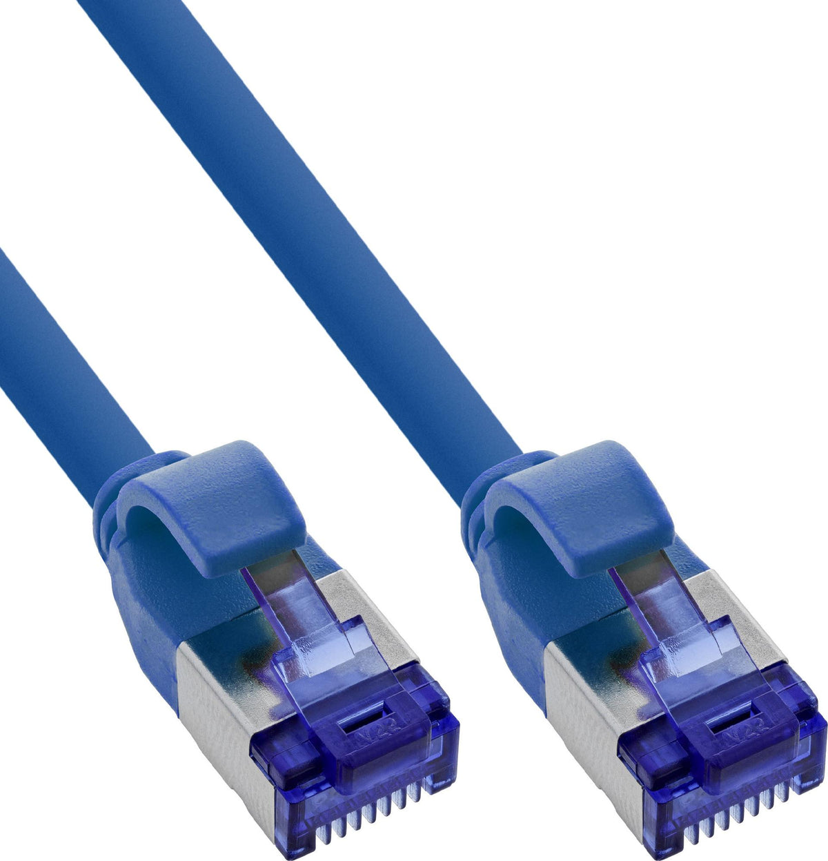 InLine Slim Cat.6A S/FTP LSZH Patch Cable Blue 0.30 m B-74933B