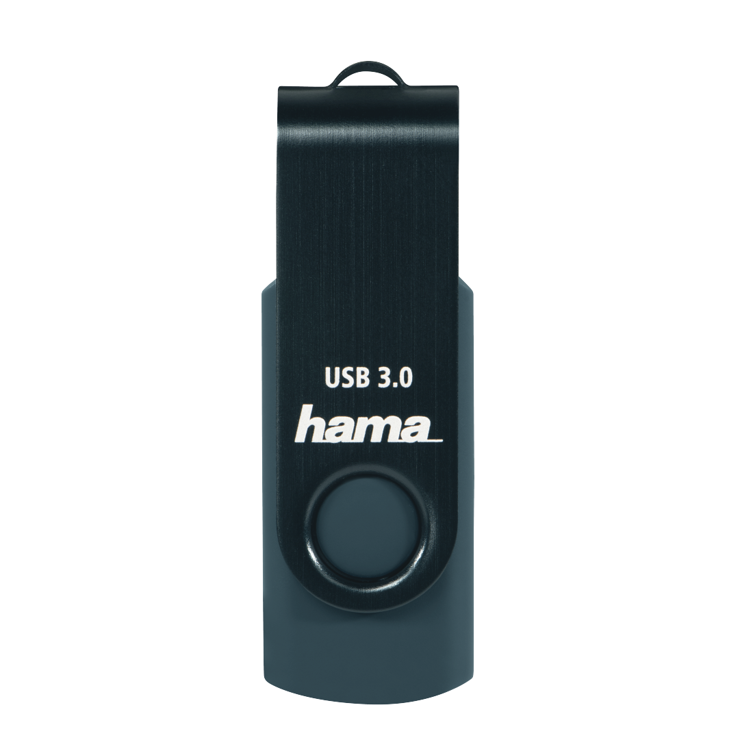 Hama 'Rotate' USB Flash Drive - 256GB - USB 3.0 - Petrol Blue (00182475)