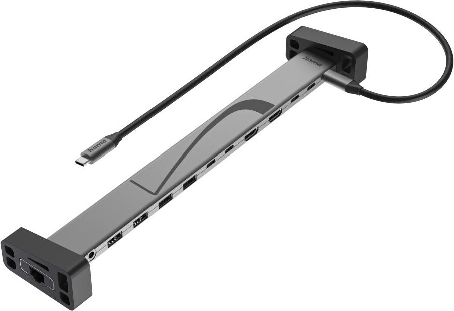 Hama Connect2Office USB Hub USB-C 12 Ports Black/Grey | Model: Hama