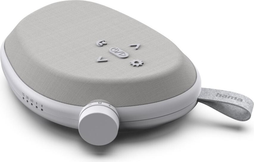 Hama Bluetooth Speaker Calm, White Noise, Flat, Sleep Timer, 3W, White (00188244)