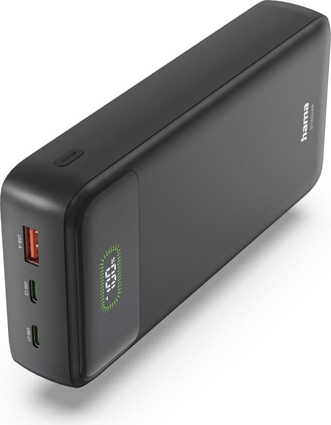 Hama Power Pack PD27-W65 27000mAh 2xUSB-C USB-A Fast Charging 00201781