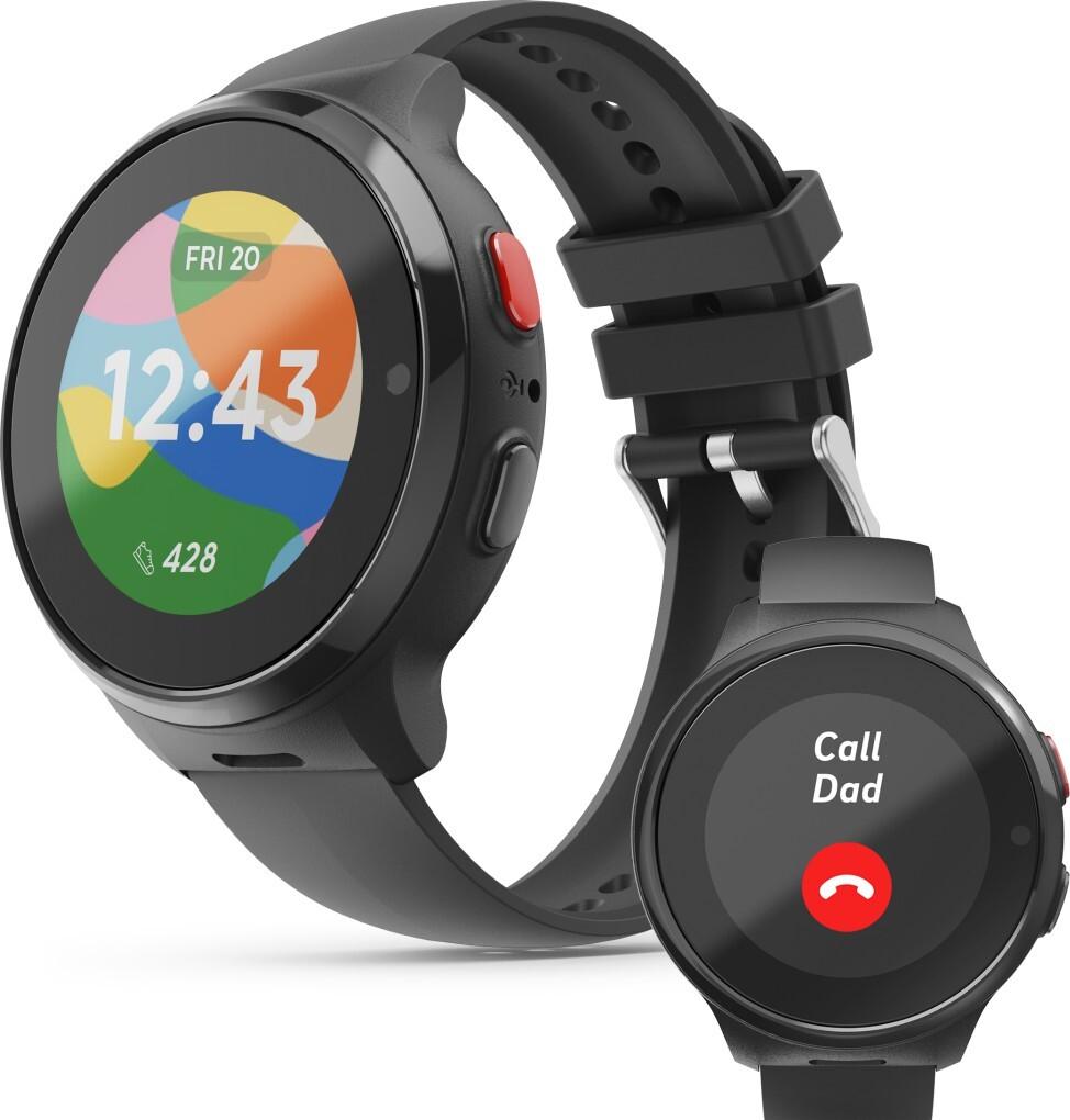 Hama Kids Smartwatch with GPS, SOS Button, Phone Function, Black, 00178668
