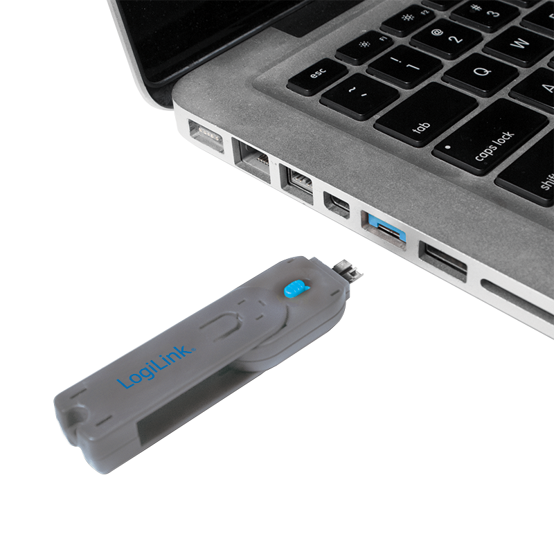 LogiLink USB Port Blocker Blue AU0045