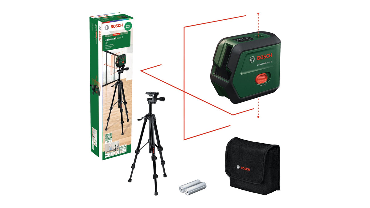 Bosch UniversalLevel 2 Cross Line Laser Set Standard (0603663F01)