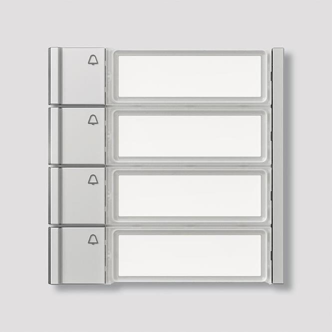 Siedle TM 700-4-0 SM Doorbell - Silver Metallic - Model 210011975-00